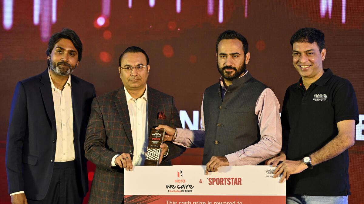 Uday Saharan wins Emerging Hero award at the Sportstar ‘Focus Punjab’ Conclave